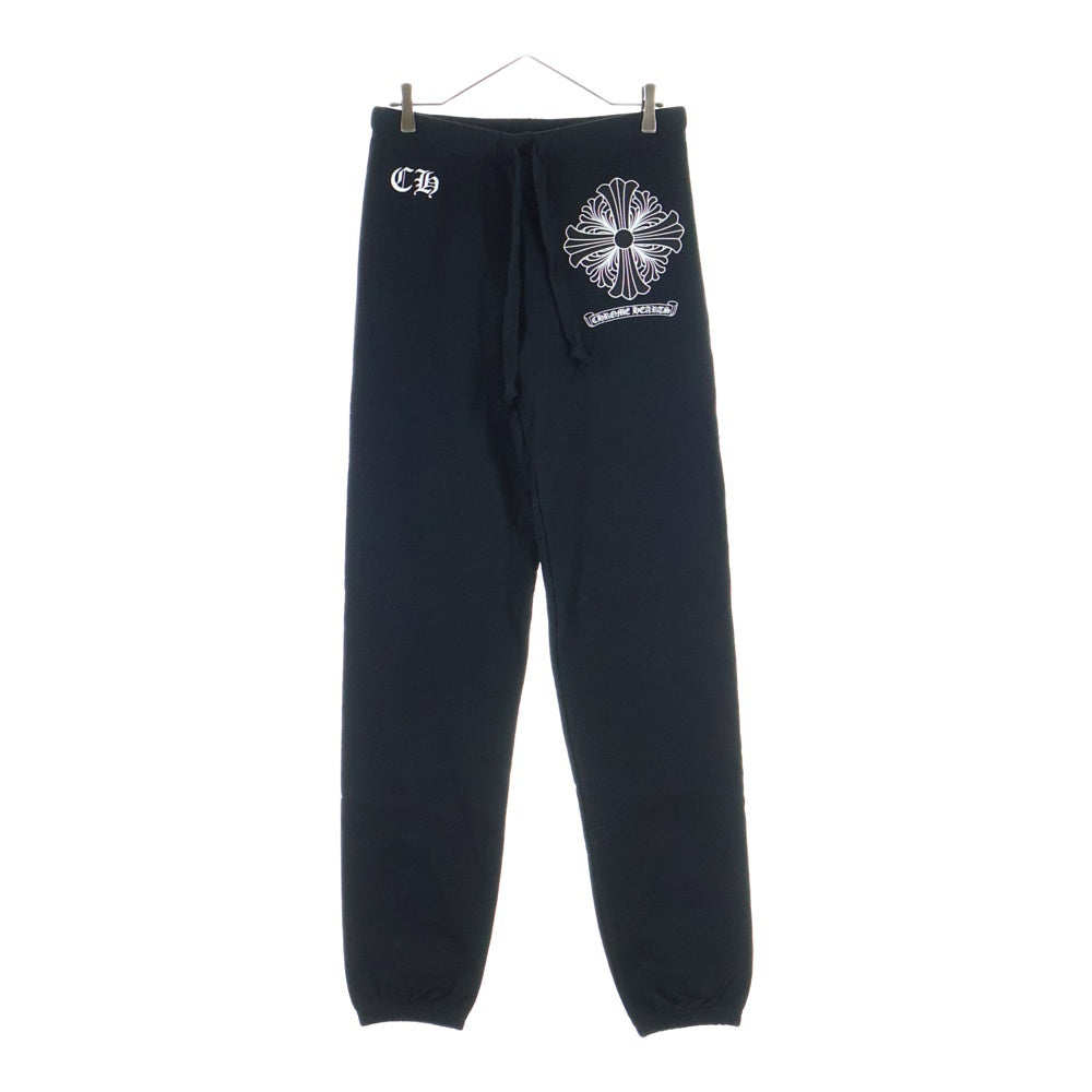 CHROME HEARTS(クロムハーツ) SWEAT PANT クロス プリント スウェット ロングパンツ ブラック
