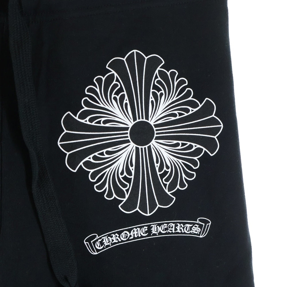 CHROME HEARTS(クロムハーツ) SWEAT PANT クロス プリント スウェット ロングパンツ ブラック