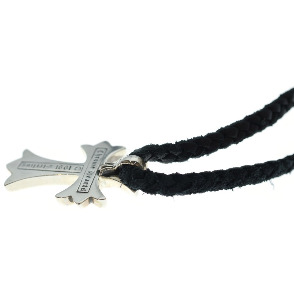 CHROME HEARTS(クロムハーツ) CH CRS SMLスモールCHクロス BC ボロチップブレイド ネックレス シルバー BCA220
