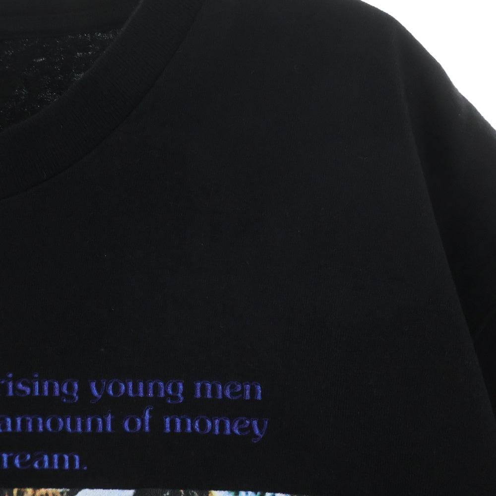 WACKO MARIA(ワコマリア) 21AW WASHED HEAVY WEIGHT CREW NECK T-SHIRT フォトプリント クルーネック 半袖Tシャツカットソー ブラック CCND-WM-WT01