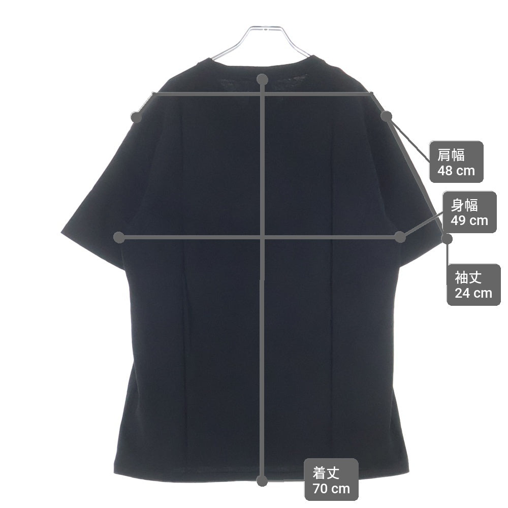 WACKO MARIA(ワコマリア) 21AW WASHED HEAVY WEIGHT CREW NECK T-SHIRT フォトプリント クルーネック 半袖Tシャツカットソー ブラック CCND-WM-WT01