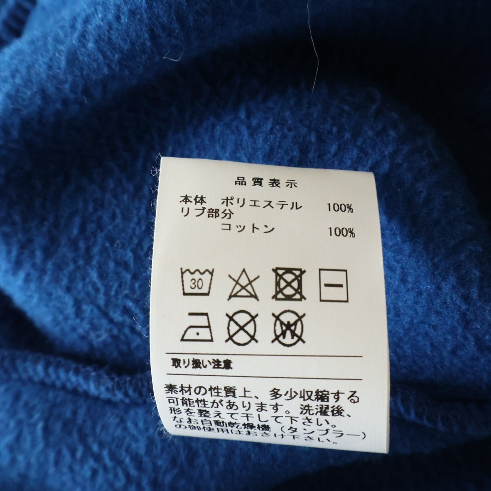 DESCENDANT(ディセンダント) BURY ZIP FLEECE スタンドカラー ジップ フリース プルオーバージャケット ブルー