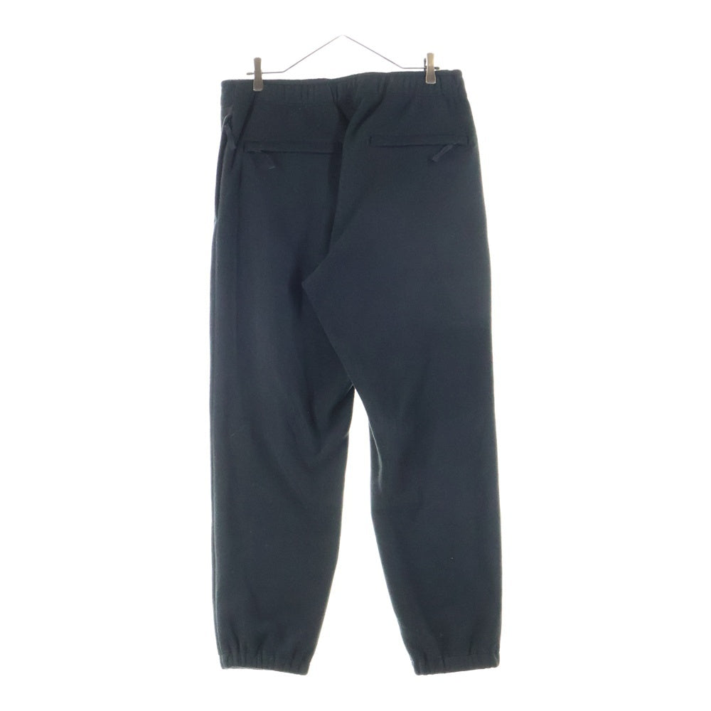 The Ennoy Professional(エンノイプロフェッショナル) 23AW CITY FLEECE PANTS ロゴ刺繍 シティフリース パンツ ブラック AW23BRENPT01LP
