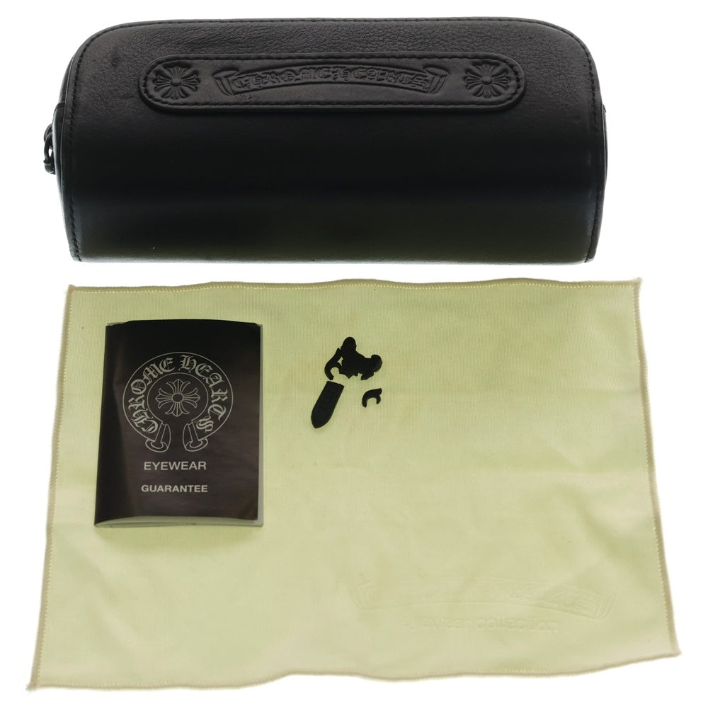 CHROME HEARTS(クロムハーツ) GITTIN ANY?-2 BSフレアテンプル スクエアフレームアイウェア 眼鏡 ブラウン
