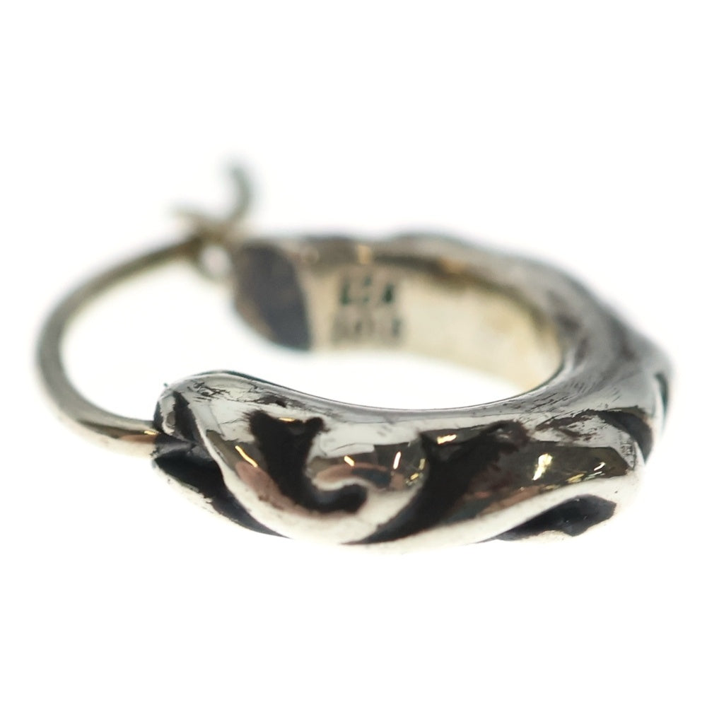 CHROME HEARTS(クロムハーツ) TNY HOOP SCRL タイニースクロールフープ シルバーピアス シルバー