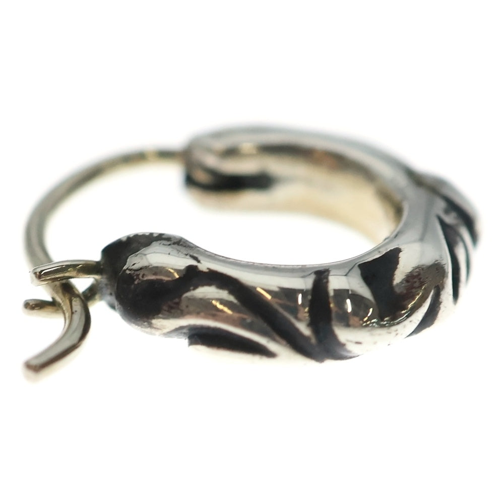 CHROME HEARTS(クロムハーツ) TNY HOOP SCRL タイニースクロールフープ シルバーピアス シルバー