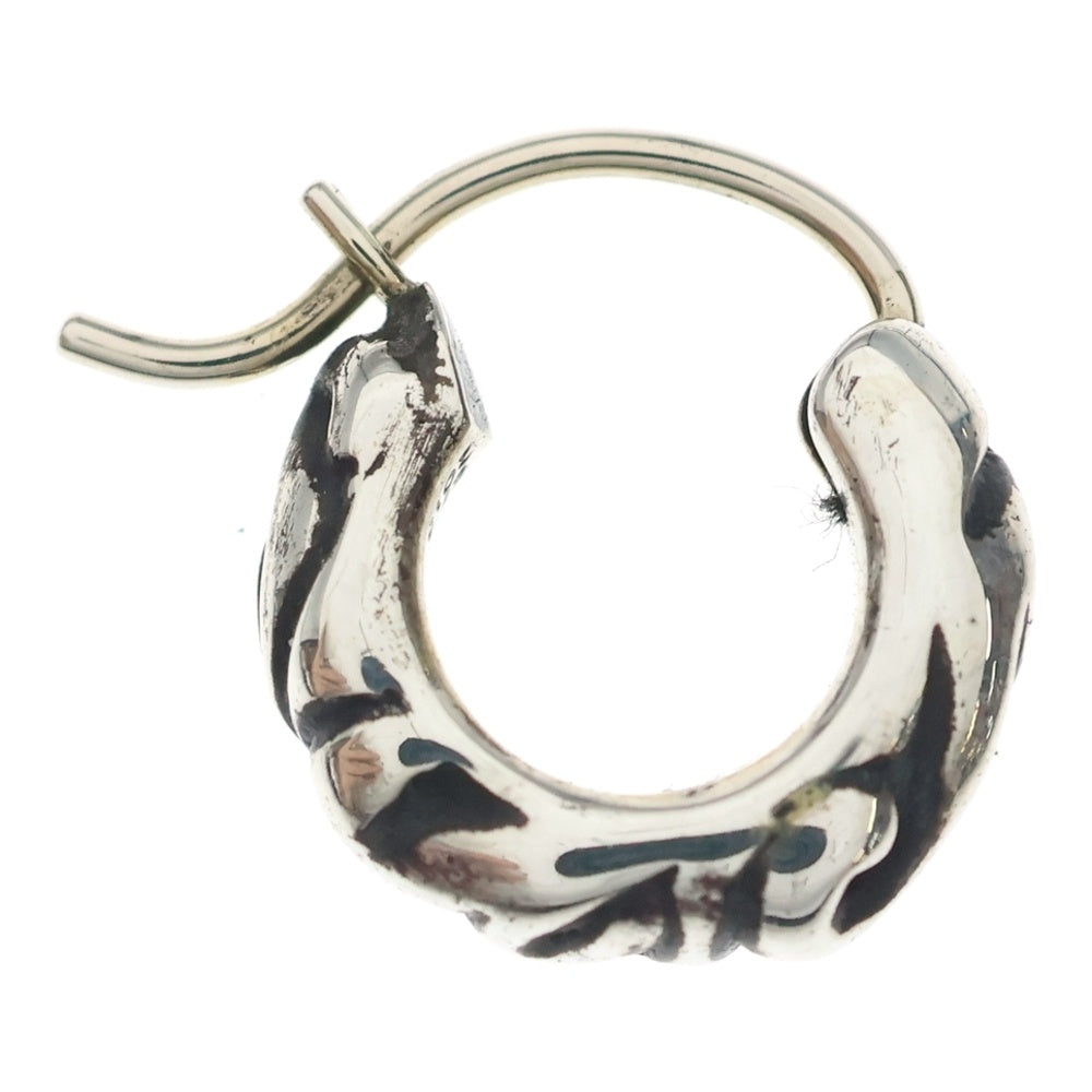 CHROME HEARTS(クロムハーツ) TNY HOOP SCRL タイニースクロールフープ シルバーピアス シルバー