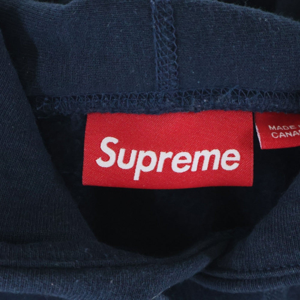 SUPREME(シュプリーム) 25AW Box Logo Hooded Sweatshirt ボックスロゴ フーデッドスウェットシャツ プルオーバーパーカー ネイビー