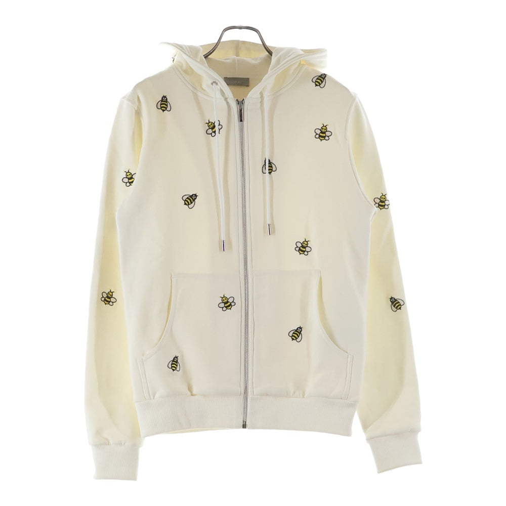 DIOR(ディオール) 19SS ×KAWS Bee Zip Up Hoodie カウズ BEE刺繍 ジップアップ スウェット パーカー フーディー ホワイト 923J205W6142