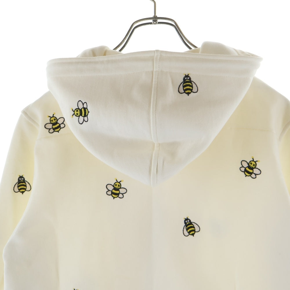 DIOR(ディオール) 19SS ×KAWS Bee Zip Up Hoodie カウズ BEE刺繍 ジップアップ スウェット パーカー フーディー ホワイト 923J205W6142