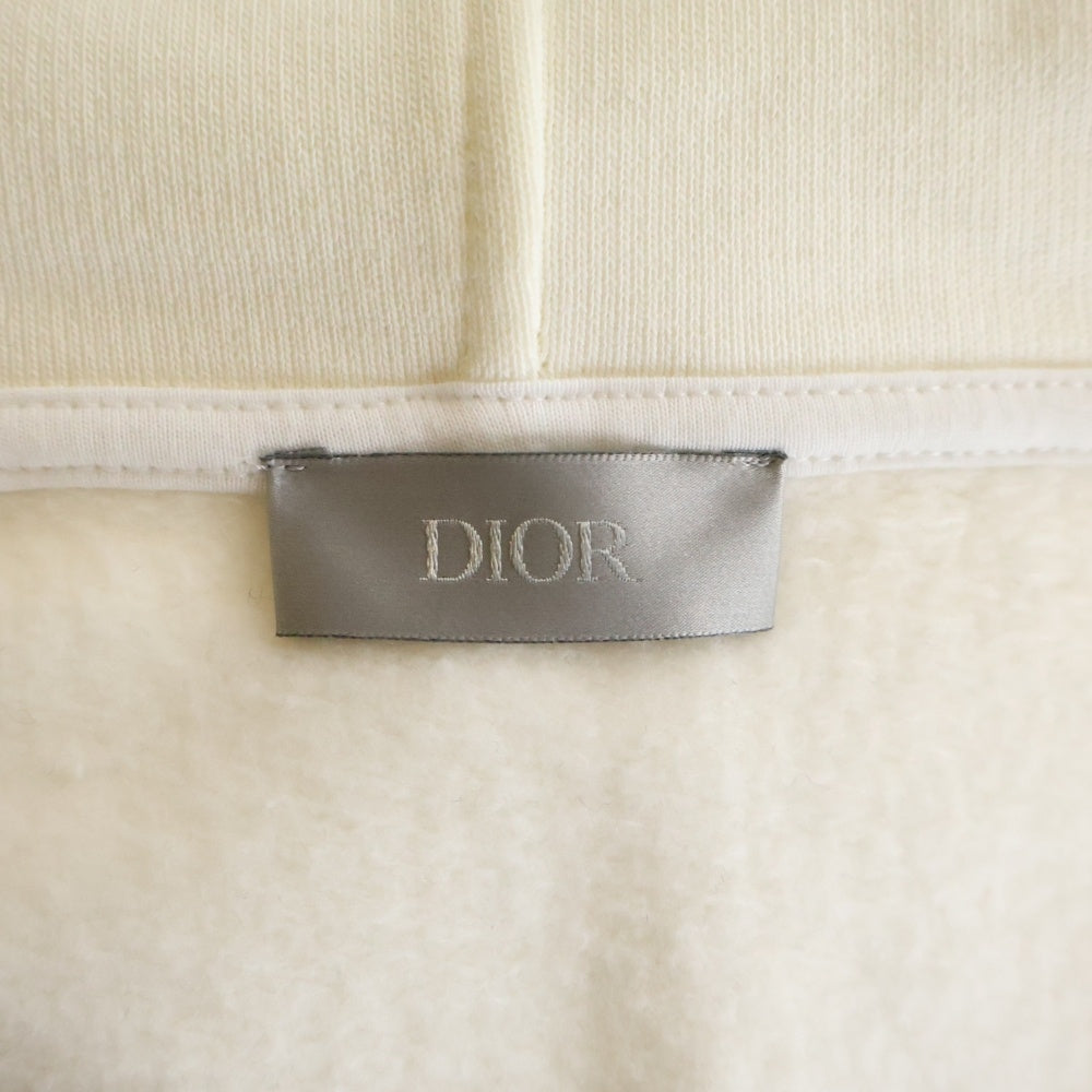DIOR(ディオール) 19SS ×KAWS Bee Zip Up Hoodie カウズ BEE刺繍 ジップアップ スウェット パーカー フーディー ホワイト 923J205W6142