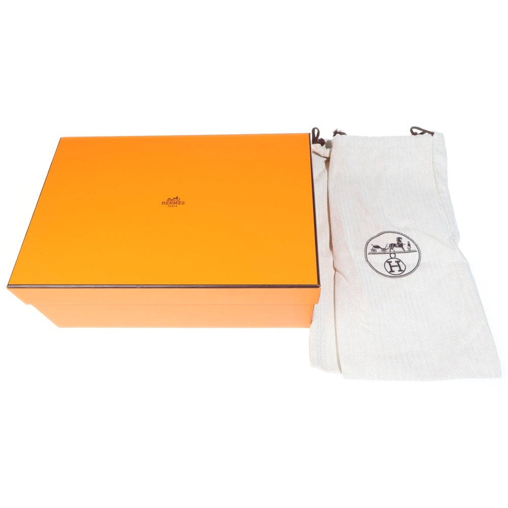HERMES(エルメス) TIPOLI ティポリ エスパドリーユ ケリーバックル アンクルストラップ レザー 厚底 サンダル ブラウン/ベージュ レディース 191098Z