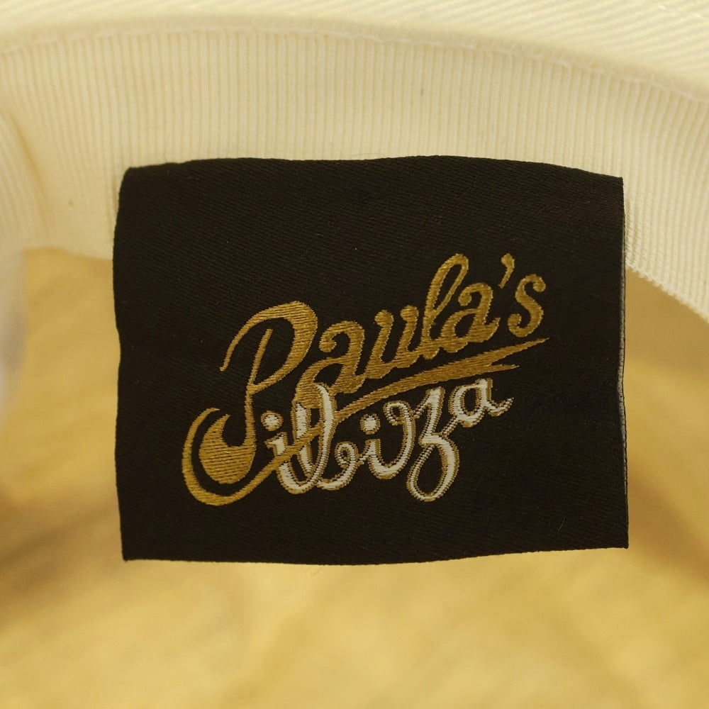 LOEWE(ロエベ) ×PAULA'S IBIZA パウラズイビザ フィッシャーマン バケットハット 帽子 ホワイト レディース K820HF1X25