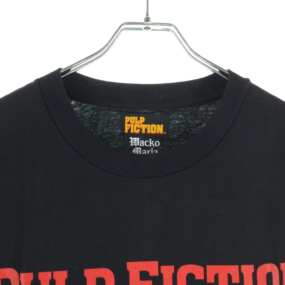 WACKO MARIA(ワコマリア) PULP FICTION CREWNECK T-SHIRT パルプフィクション Tシャツ ブラック PF-WM-TEE06
