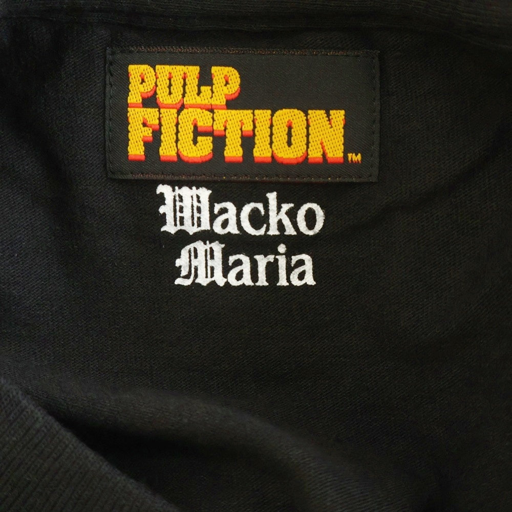 WACKO MARIA(ワコマリア) PULP FICTION CREWNECK T-SHIRT パルプフィクション Tシャツ ブラック PF-WM-TEE06