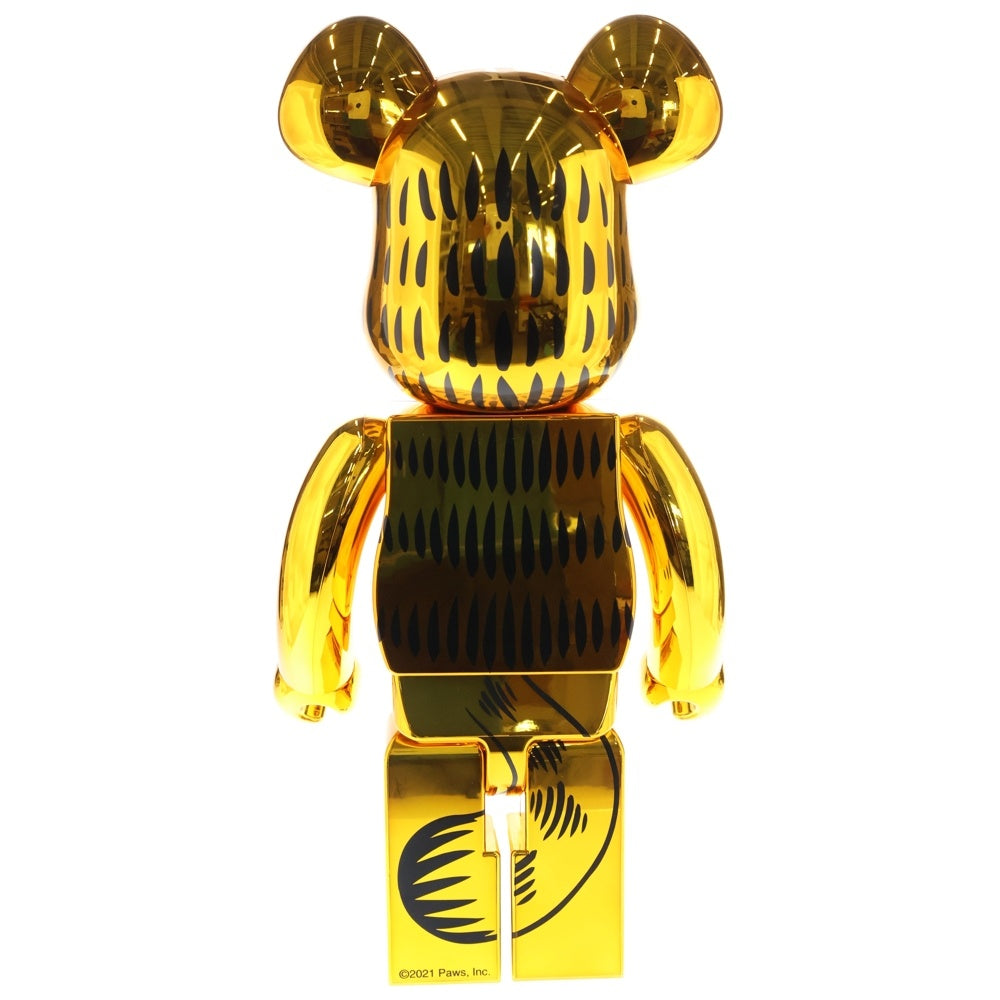 MEDICOM TOY(メディコムトイ) BE@RBRICK GARFIELD GOLD CHROME Ver. 1000% ベアブリック ガーフィールド フィギュア人形 ゴールド