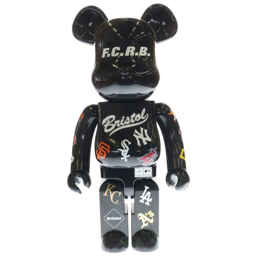 MEDICOM TOY(メディコムトイ) BE@RBRICK F.C.R.B. × MLB 1000% (ALL TEAM) ベアブリック ブリストル メージャーリーグ ベースボールフィギュア 人形 ブラック