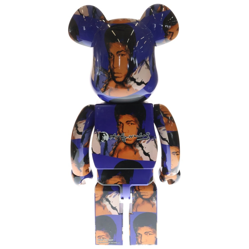 MEDICOM TOY(メディコムトイ) BE@RBRICK Andy Warhol's Muhammad Ali 1000% ベアブリック アンディウォーホル モハメドアリ フィギュア 人形 ブルー