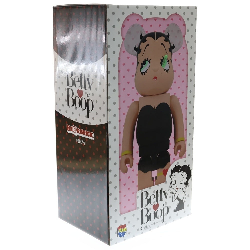 MEDICOM TOY(メディコムトイ) BE@RBRICK Betty Boop(TM) BLACK Ver. 1000 ベアブリック ベティブープ 人形 フィギュア ブラック/ベージュ