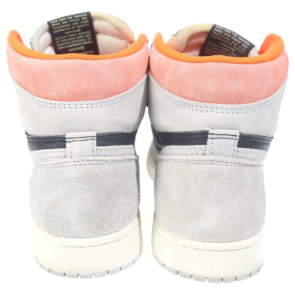 NIKE(ナイキ) AIR JORDAN 1 RETRO HIGH OG HYPER CRIMSON エアジョーダン1 ハイパークリムゾン ハイカットスニーカー グレー US9/27cm 555088-018