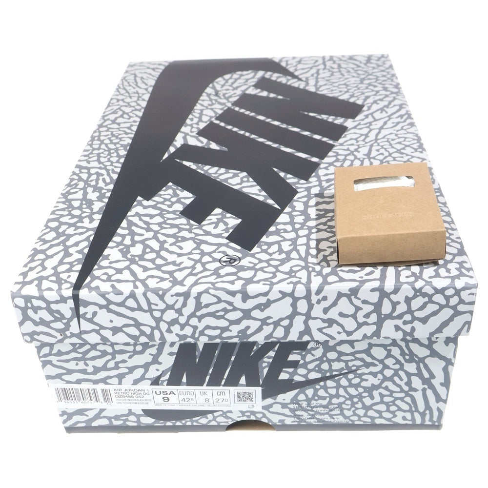 NIKE(ナイキ) AIR JORDAN 1 RETRO HIGH OG WHITE CEMENT ELEPHANT エアジョーダン1 ホワイトセメント サファリ ハイカットスニーカー ホワイト/グレー US9/27cm DZ5485-052