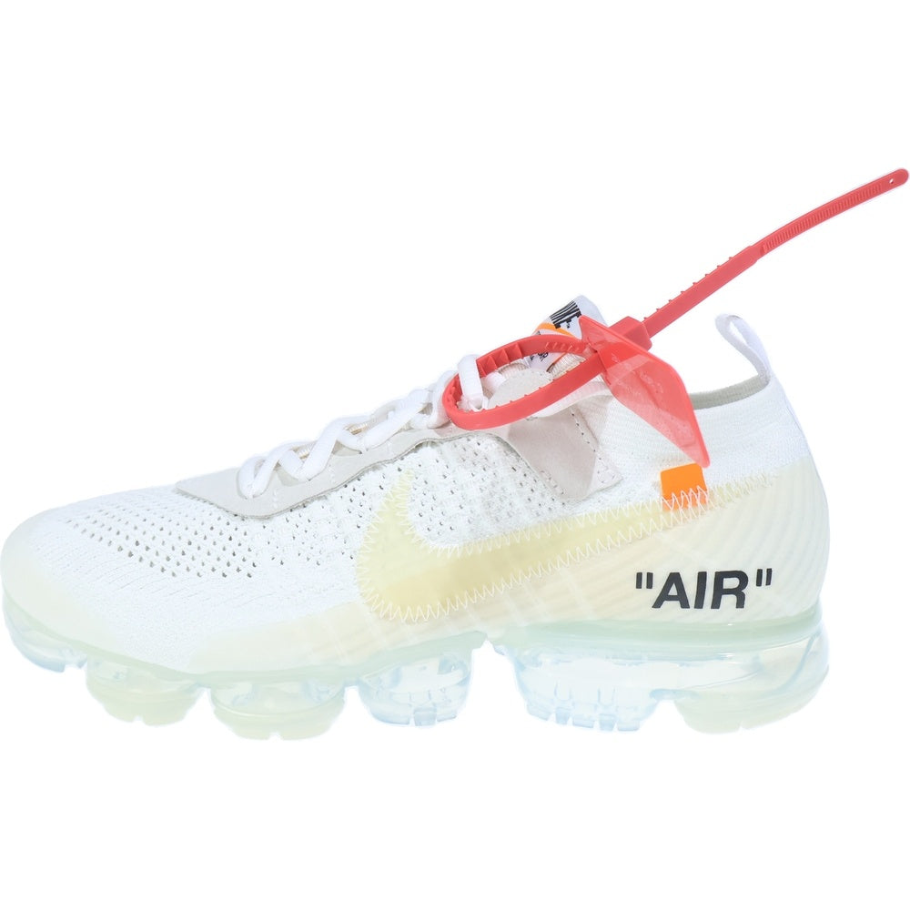 NIKE(ナイキ) ×OFF-WHITE THE 10 AIR VAPORMAX FK オフホワイト ザテン エアヴェイパーマックス フライニット ローカットスニーカー ホワイト US9/27cm AA3831-100