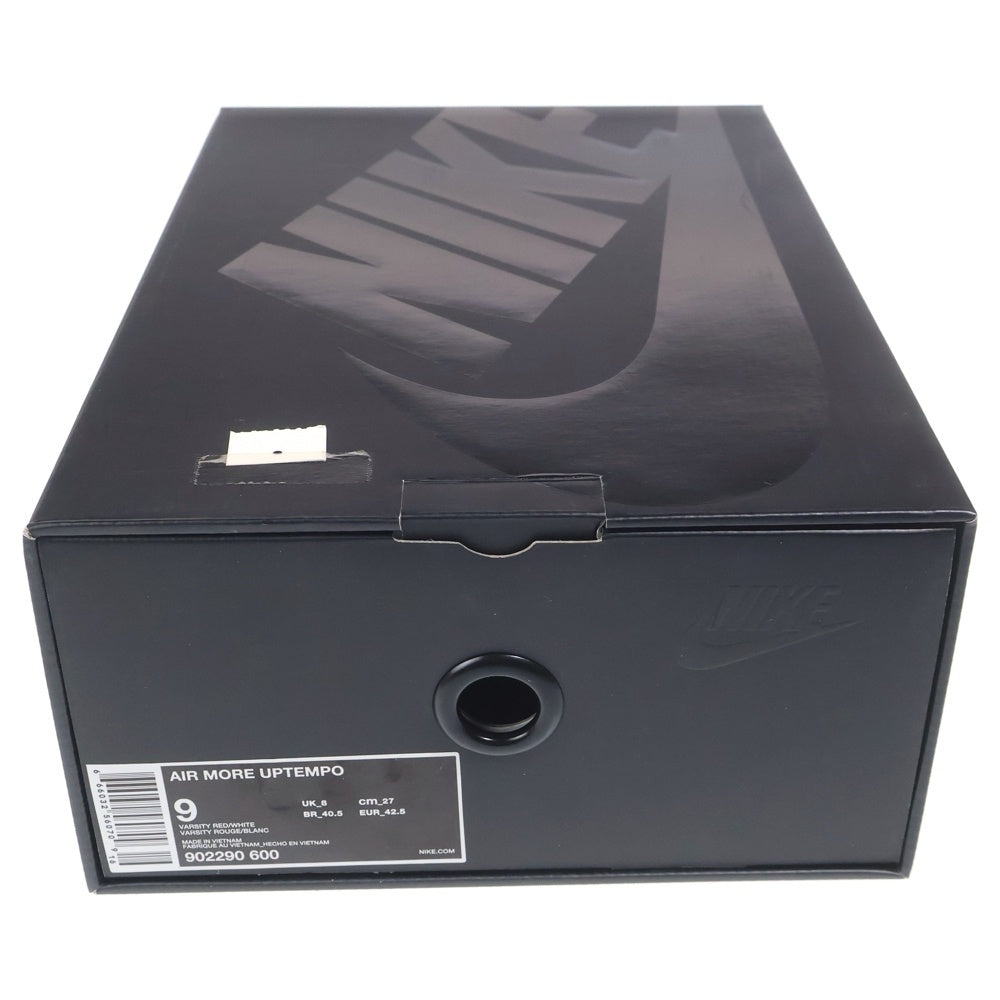 NIKE(ナイキ) ×SUPREME AIR MORE UPTEMPO シュプリーム エアモアアップテンポ モアテン ハイカットスニーカー レッド US9/27cm 902290-600