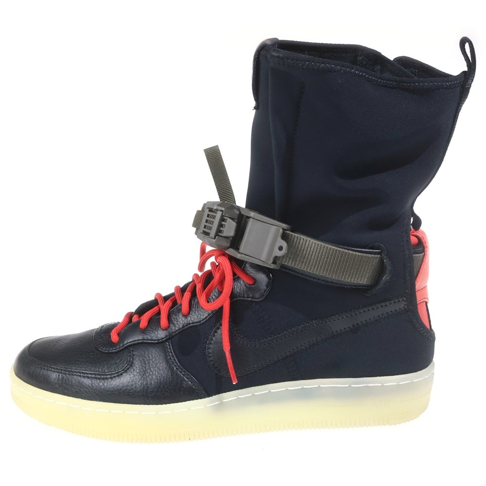 NIKE(ナイキ) ×ACRONYM AIR FORCE 1 DOWNTOWN HI SP アクロニウム エアフォース1 ダウンタウン ハイカットスニーカー ブラック US9/27cm 649941-006