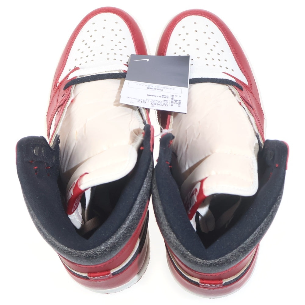 NIKE(ナイキ) AIR JORDAN1 RETRO HIGH OG LOST&FOUND CHICAGO エアジョーダン1 レトロ ロスト&ファウンド シカゴ ハイカットスニーカー レッド/ホワイト US9/27cm DZ5485-612
