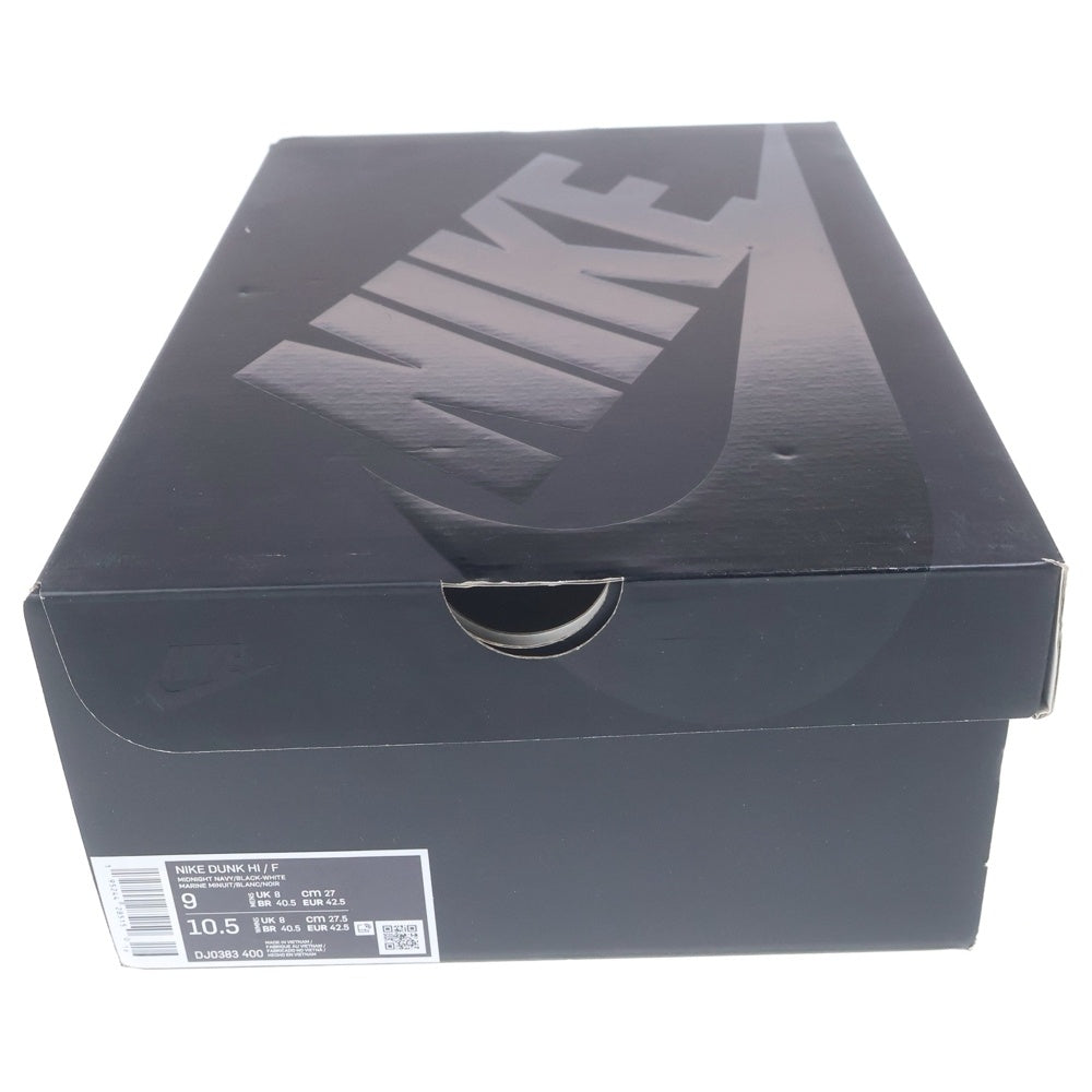 NIKE(ナイキ) ×FRAGMENT DESIGN DUNK HIGH TOKYO フラグメントデザイン ダンク 東京 ハイカットスニーカー ブラック/ネイビー US9/27cm DJ0383-400