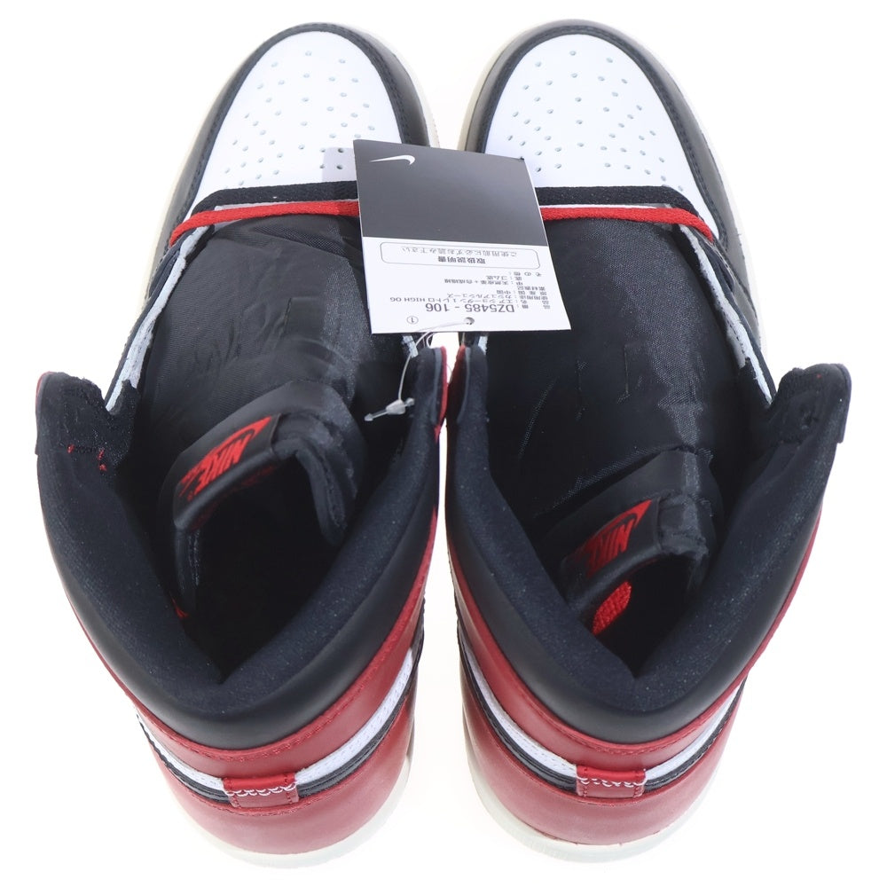 NIKE(ナイキ) AIR JORDAN 1 RETRO HIGH OG BLACK TOE REIMAGINED エアジョーダン1 レトロ ブラックトゥリイマジンド ハイカットスニーカー DZ5485-106