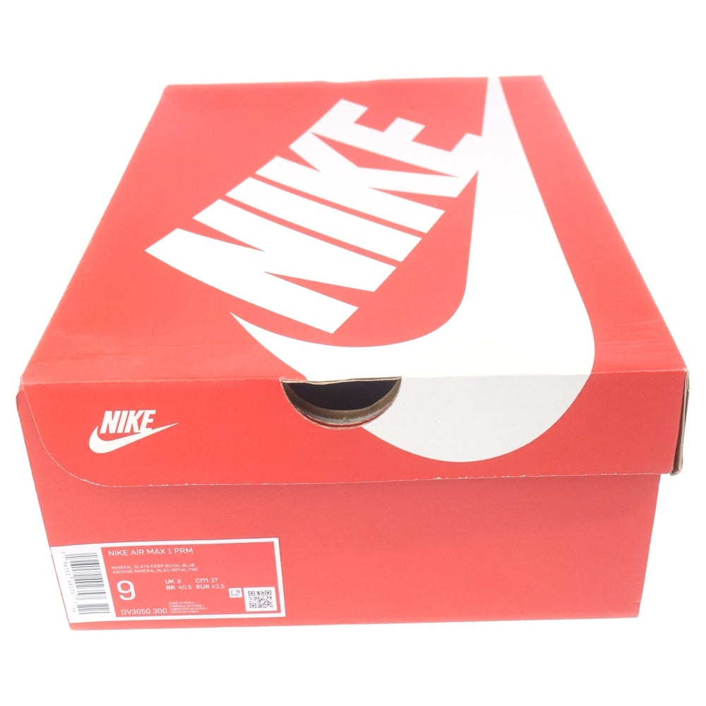 NIKE(ナイキ) AIR MAX 1 PRM DIRTY DENIM エアマックス1 ダーティデニム ローカットスニーカー インディゴ US9/27cm DV3050-300