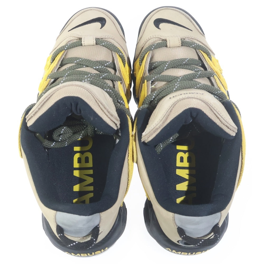 NIKE(ナイキ) ×AMBUSH AIR MORE UPTEMPO LOW SP LIMESTONE アンブッシュ エアモアアップテンポ ローカットスニーカー イエロー US9/27cm FB1299-200