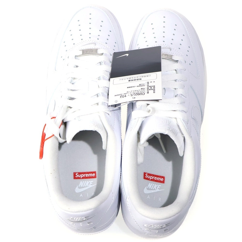NIKE(ナイキ) ×SUPREME AIR FORCE 1 LOW シュプリーム エアフォース ローカットスニーカー ホワイト US9/27cm CU9225-100