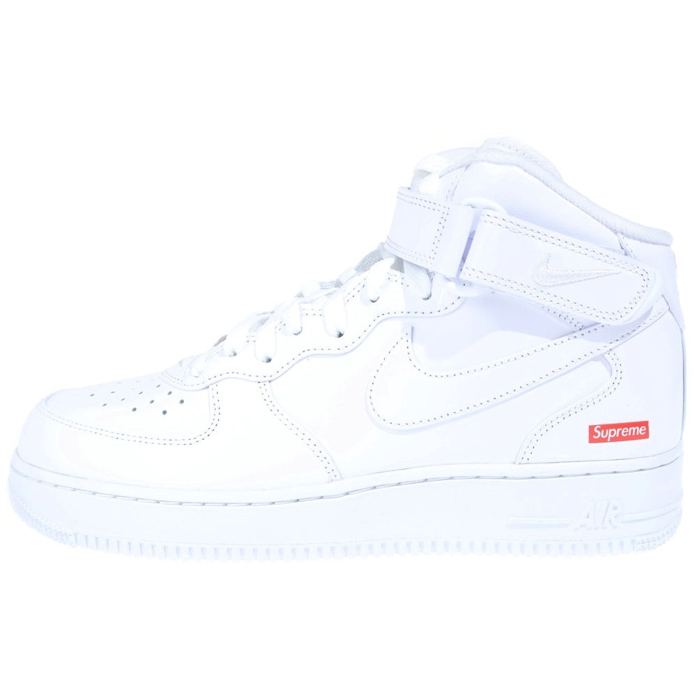 NIKE(ナイキ) ×SUPREME AIR FORCE 1 MID SP シュプリーム エアフォース1 ミッドカットスニーカー ホワイト US9/27cm FZ8784-100