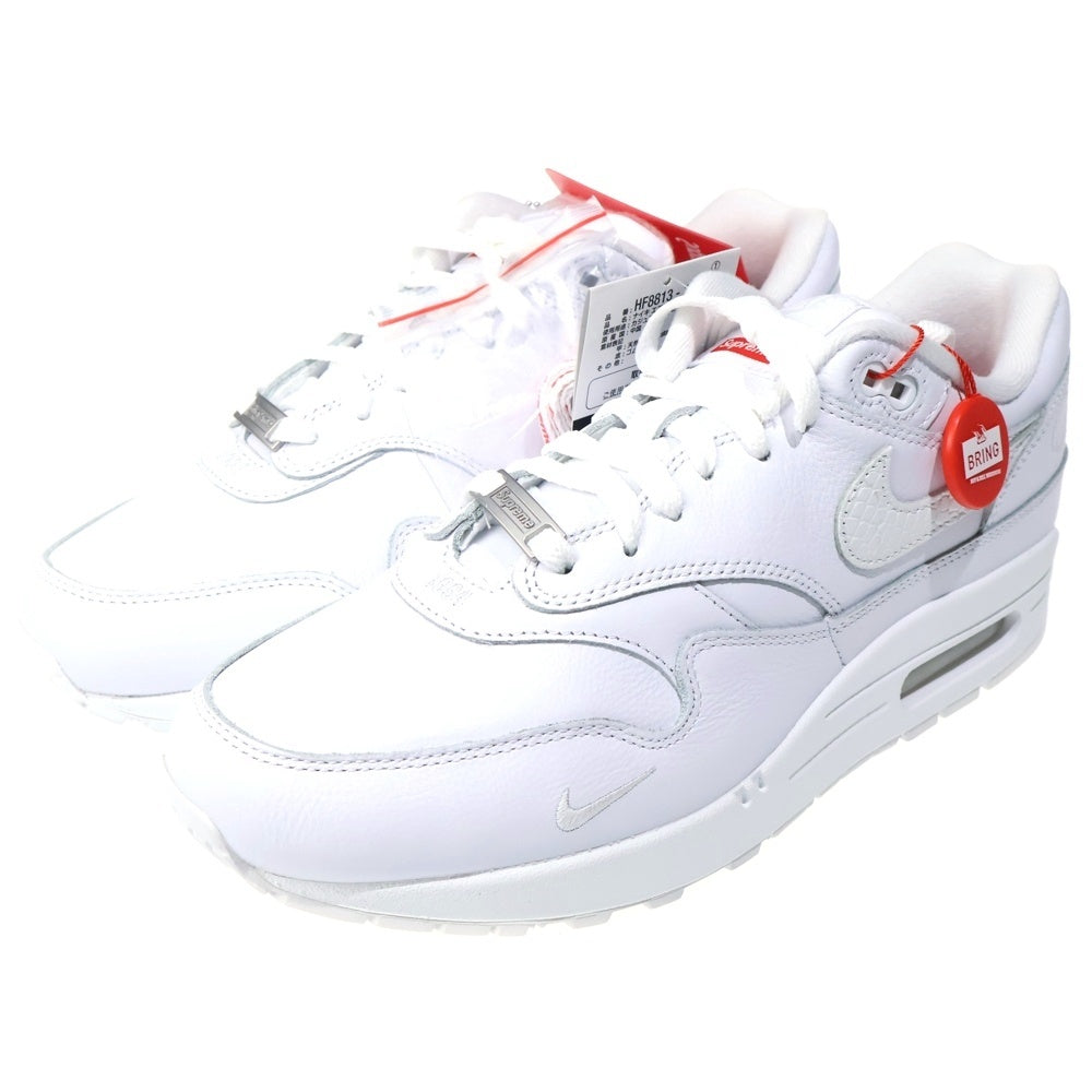 NIKE(ナイキ) 25SS ×SUPREME AIR MAX 1 87 SP シュプリーム エアマックス1 87 ローカットスニーカー ホワイト US9/27cm HF8813-100