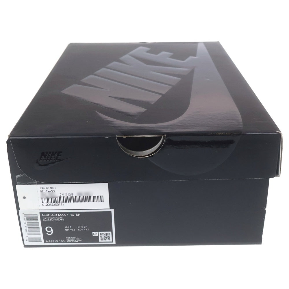 NIKE(ナイキ) 25SS ×SUPREME AIR MAX 1 87 SP シュプリーム エアマックス1 87 ローカットスニーカー ホワイト US9/27cm HF8813-100