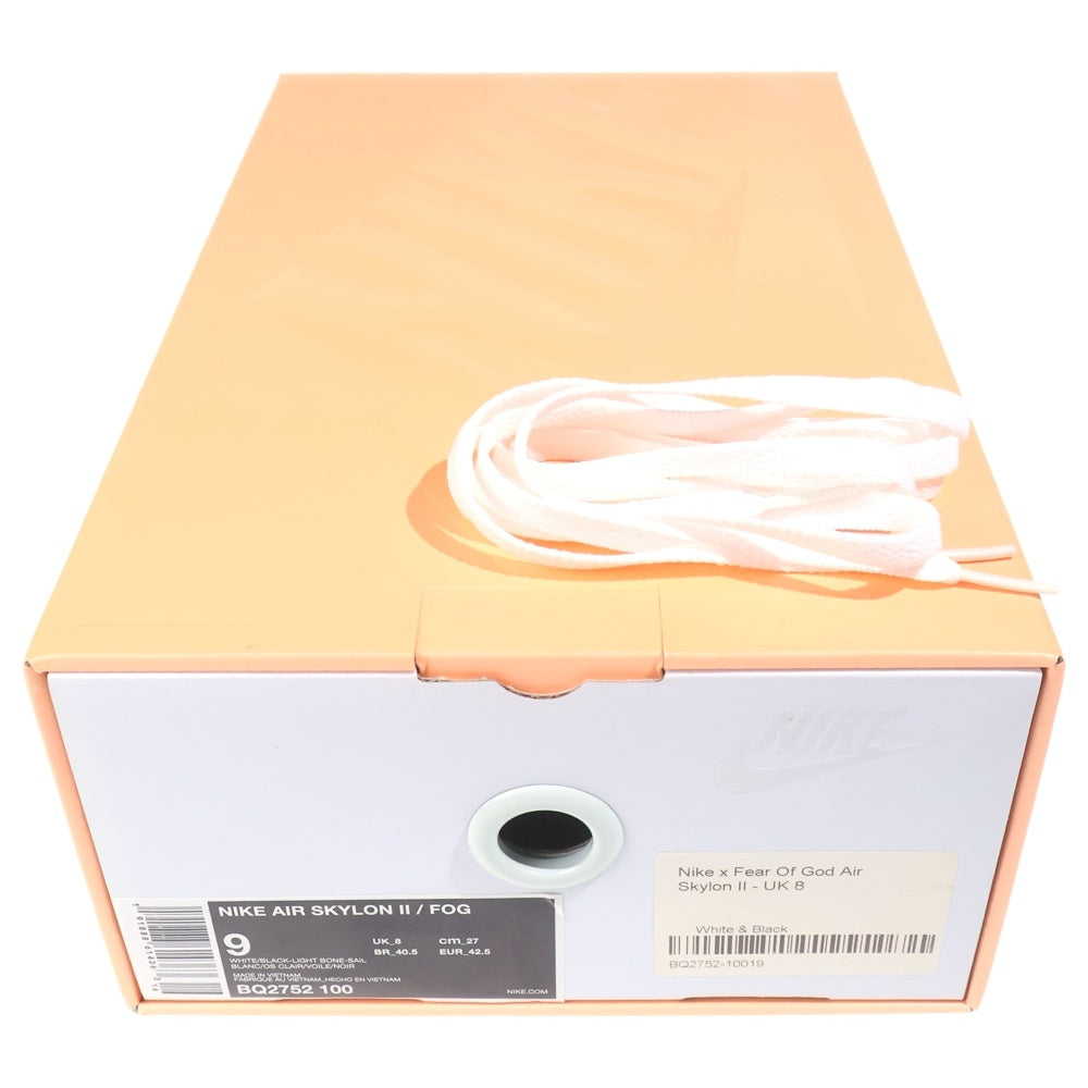 NIKE(ナイキ) ×FEAR OF GOD AIR SKYLON II フィアオブゴッド エアスカイロン2 ローカットスニーカー ホワイト US9/27cm BQ2752‐100