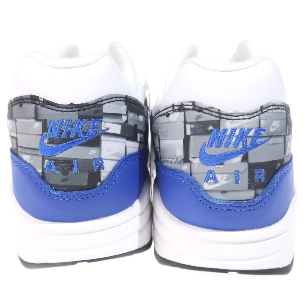 NIKE(ナイキ) ×atmos AIR MAX1 PRNT アトモス エアマックス1 プリント ローカットスニーカー ホワイト/ブルー US9/27cm AQ0927-100