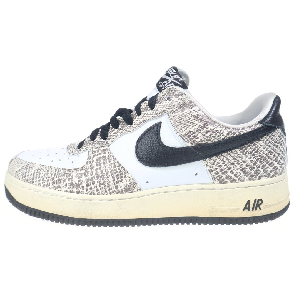 NIKE(ナイキ) AIR FORCE 1 LOW COCOA SNAKE エアフォース1 ロー ココアスネーク ローカットスニーカー ホワイト US9/27cm 845053-104