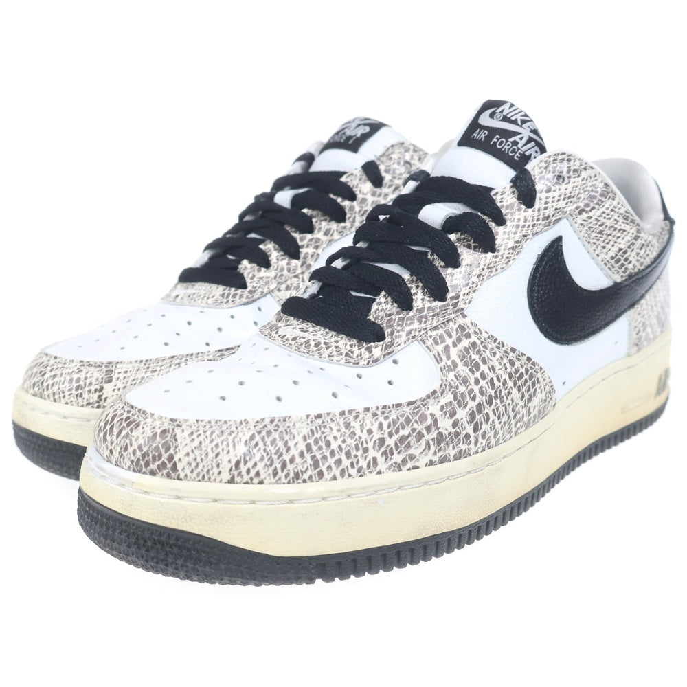NIKE(ナイキ) AIR FORCE 1 LOW COCOA SNAKE エアフォース1 ロー ココアスネーク ローカットスニーカー ホワイト US9/27cm 845053-104