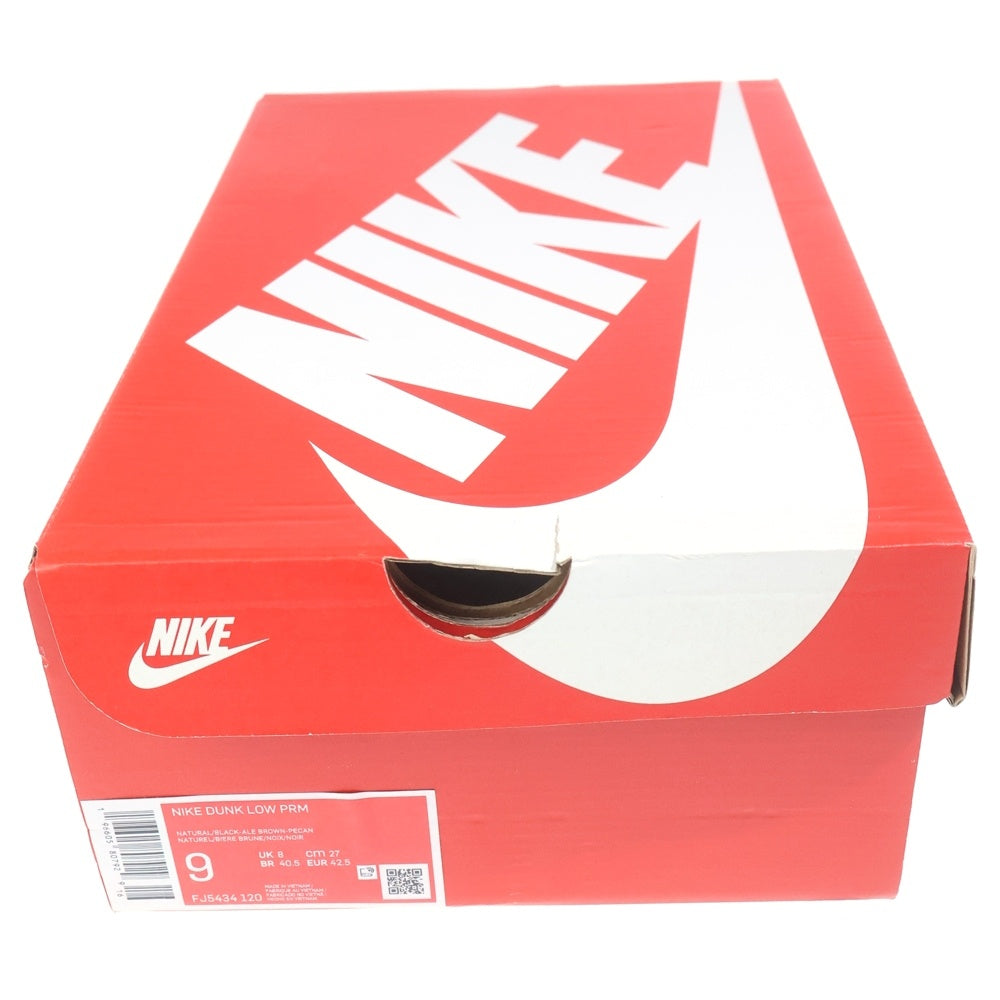 NIKE(ナイキ) DUNK LOW PRM HEAD 2 HEAD CO DOT JP ダンク プレミアム ヘッドトゥヘッド ローカットスニーカー ブラウン US9/27cm FJ5434-120