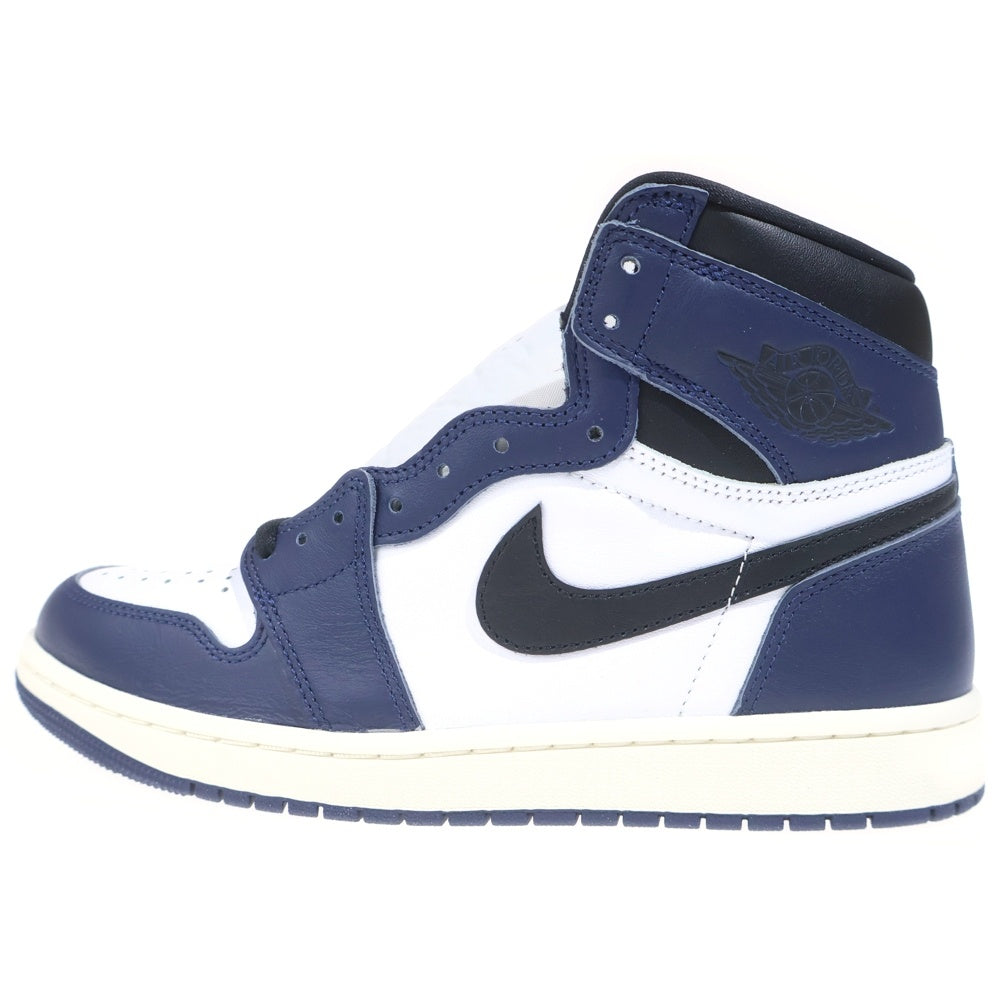 NIKE(ナイキ) AIR JORDAN 1 RETRO HIGH OG MIDNIGHT NAVY エアジョーダン1 レトロ ミッドナイト ハイカットスニーカー ネイビー/ホワイト US9/27cm DZ5485-401