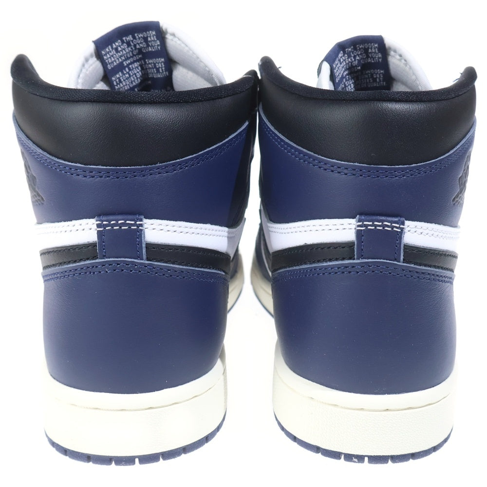 NIKE(ナイキ) AIR JORDAN 1 RETRO HIGH OG MIDNIGHT NAVY エアジョーダン1 レトロ ミッドナイト ハイカットスニーカー ネイビー/ホワイト US9/27cm DZ5485-401