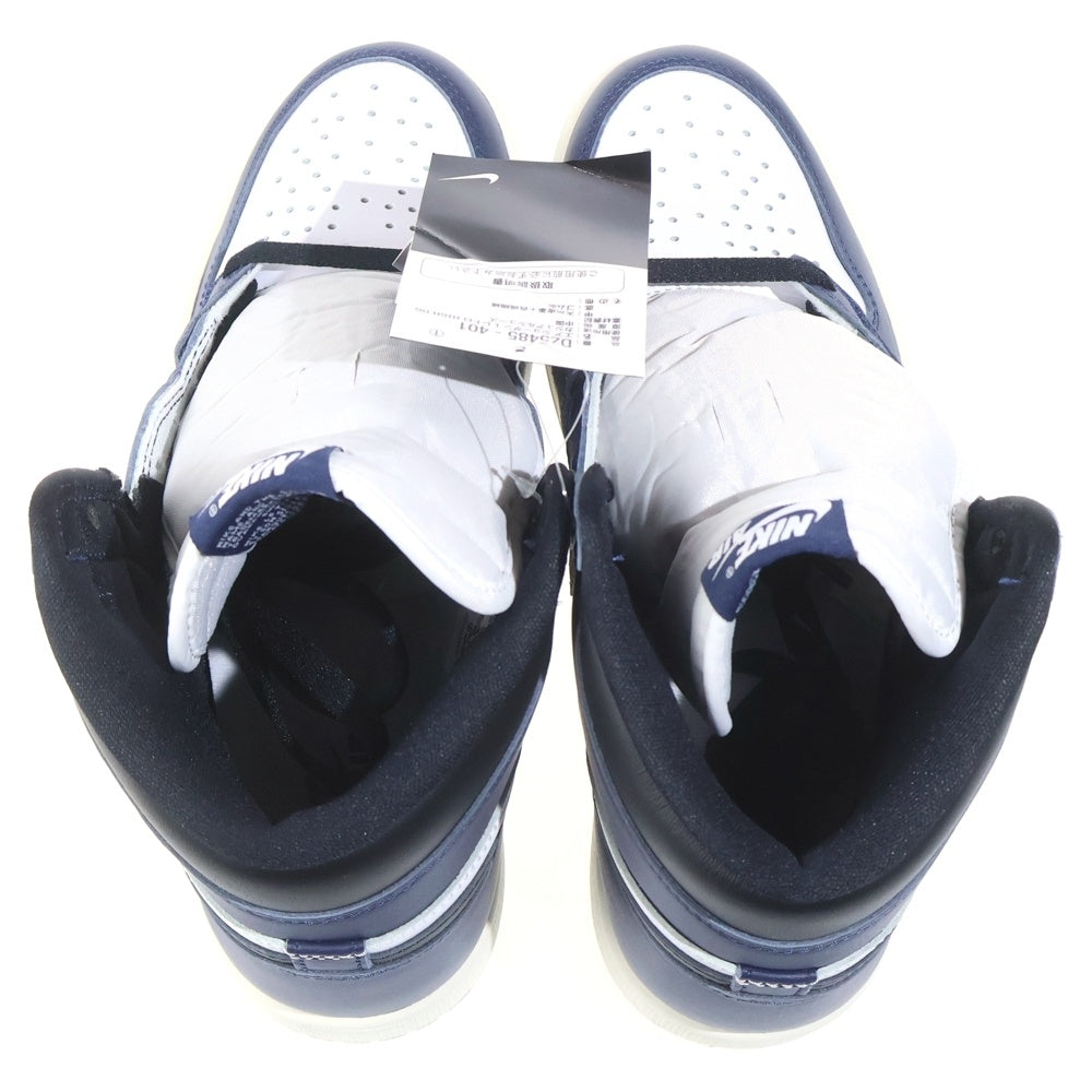 NIKE(ナイキ) AIR JORDAN 1 RETRO HIGH OG MIDNIGHT NAVY エアジョーダン1 レトロ ミッドナイト ハイカットスニーカー ネイビー/ホワイト US9/27cm DZ5485-401
