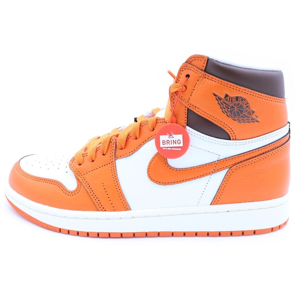 NIKE(ナイキ) WMNS AIR JORDAN 1 HIGH OG STARFISH ウィメンズ エアジョーダン1 スターフィッシュ ハイカットスニーカー ホワイト/オレンジ US10.5/27.5cm DO9369-101 レディース