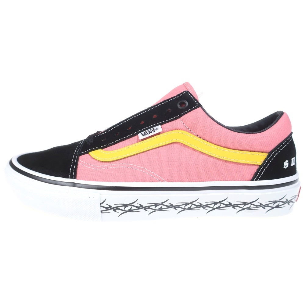 SUPREME(シュプリーム) 21AW ×VANS SKATE OLD SKOOL TRIBAL BARBED WIRE オールドスクール トライバルバーブドワイヤー ローカットスニーカー ピンク/イエロー US9/27cm VN0A5KRXB9P