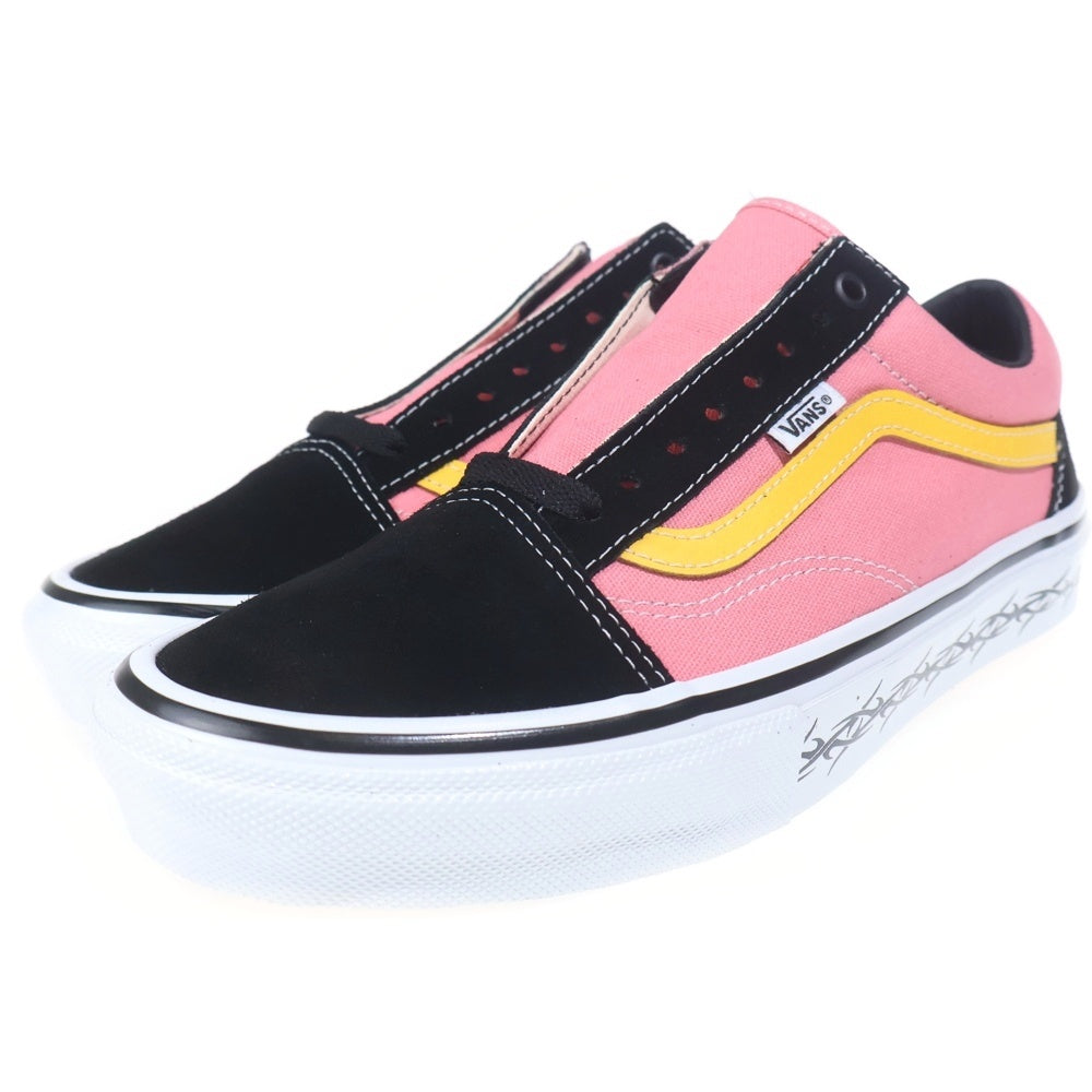 SUPREME(シュプリーム) 21AW ×VANS SKATE OLD SKOOL TRIBAL BARBED WIRE オールドスクール トライバルバーブドワイヤー ローカットスニーカー ピンク/イエロー US9/27cm VN0A5KRXB9P