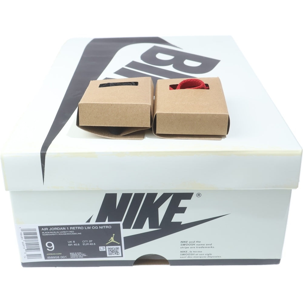 NIKE(ナイキ) ×Nigel Sylvester AIR JORDAN 1 RETRO LOW OG ナイジェルシルベスター エアジョーダン1 レトロ ローカットスニーカー ブラック US9/27cm IB8958-001