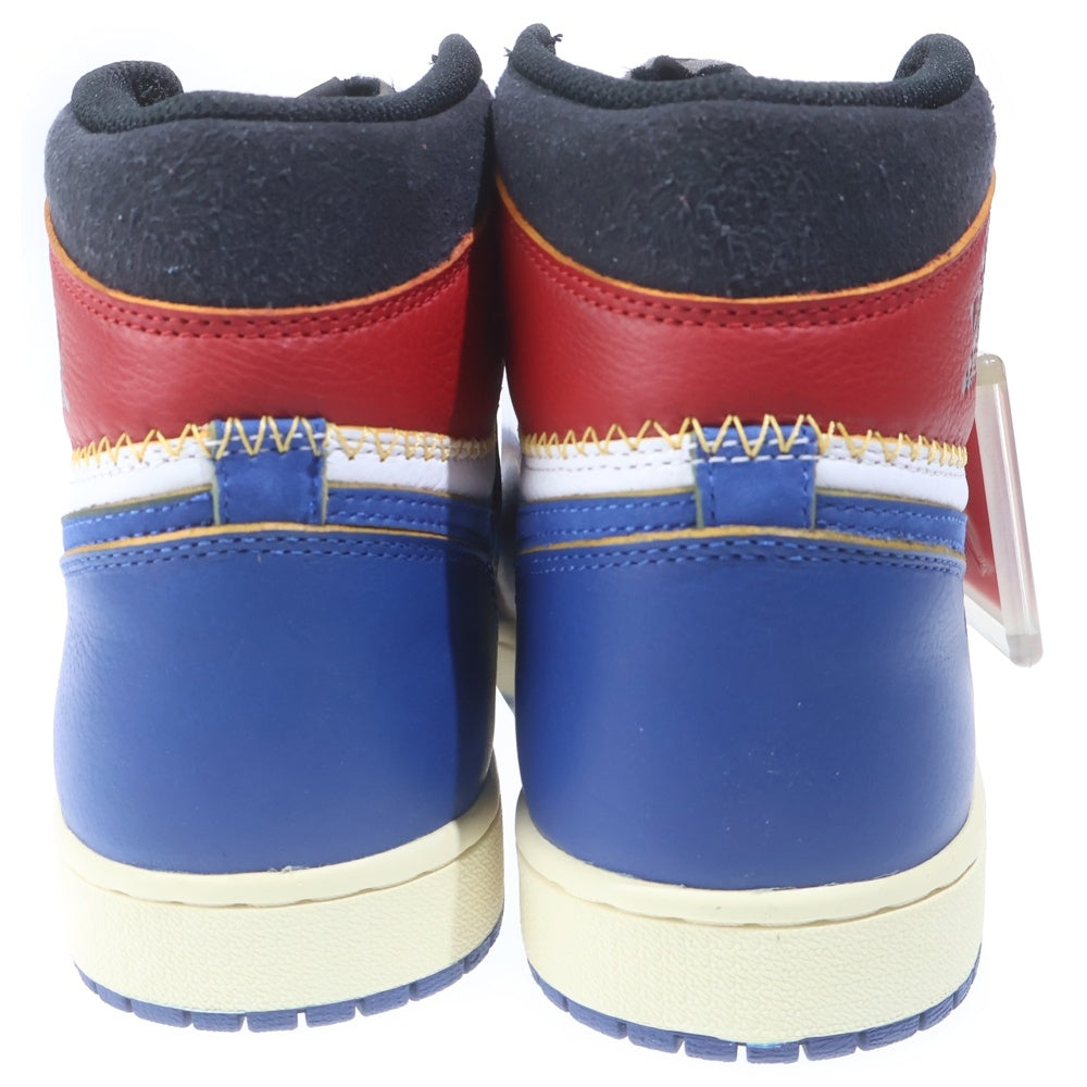 NIKE(ナイキ) ×UNION AIR JORDAN 1 RETRO HI NRG ユニオン エアジョーダン1 レトロ ハイカットスニーカー ホワイト/ブルー/レッド US9.5/27.5cm BV1300-146